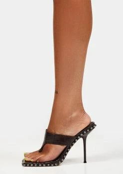 Public Desire Choc Carina Heels