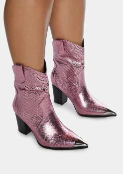 Public Desire Wide Fit West Boots Cowboy Boots