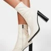 Public Desire Ecru Liberty Ankle Boots