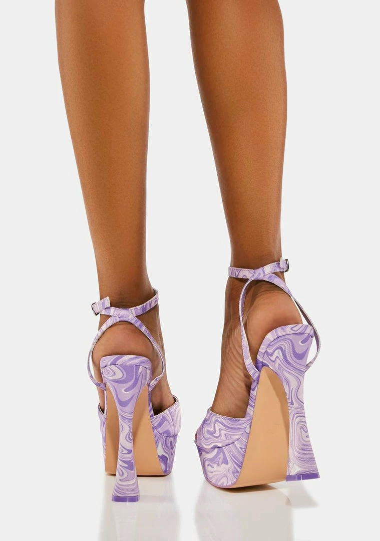 Cheapest 😀 Public Desire Lilac Truce Platform 👠 Heels ✔️ 4 Public Desire Lilac Truce Platform Heels