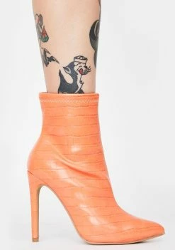 Public Desire Boots & Booties Orange Revive Ankle Boots