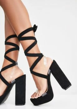 Public Desire Destiny Platform Wrap Heels