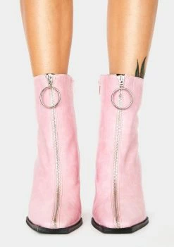 Coupon 🥰 Public Desire 🥾 Boots & Booties Pink Croc Payback Ankle 🥾 Boots ✨ 6 Public Desire Boots & Booties Pink Croc Payback Ankle Boots