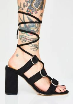 Public Desire Hooked Lace Up Heels