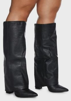 Public Desire Wide Fit Zendaya Knee-High Boots