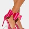 Public Desire Pink Zeal Satin Heels