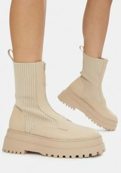Public Desire Code Sock Booties Boots & Booties