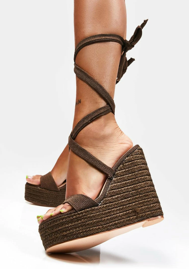 Coupon ๐งจ Public Desire Brown Gianna Wedge ๐ Heels Wedges ๐คฉ 1 Public Desire Brown Gianna Wedge Heels Wedges