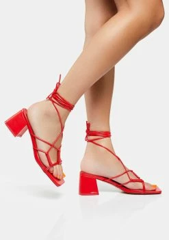 Public Desire Fanatic Block Heel Sandals