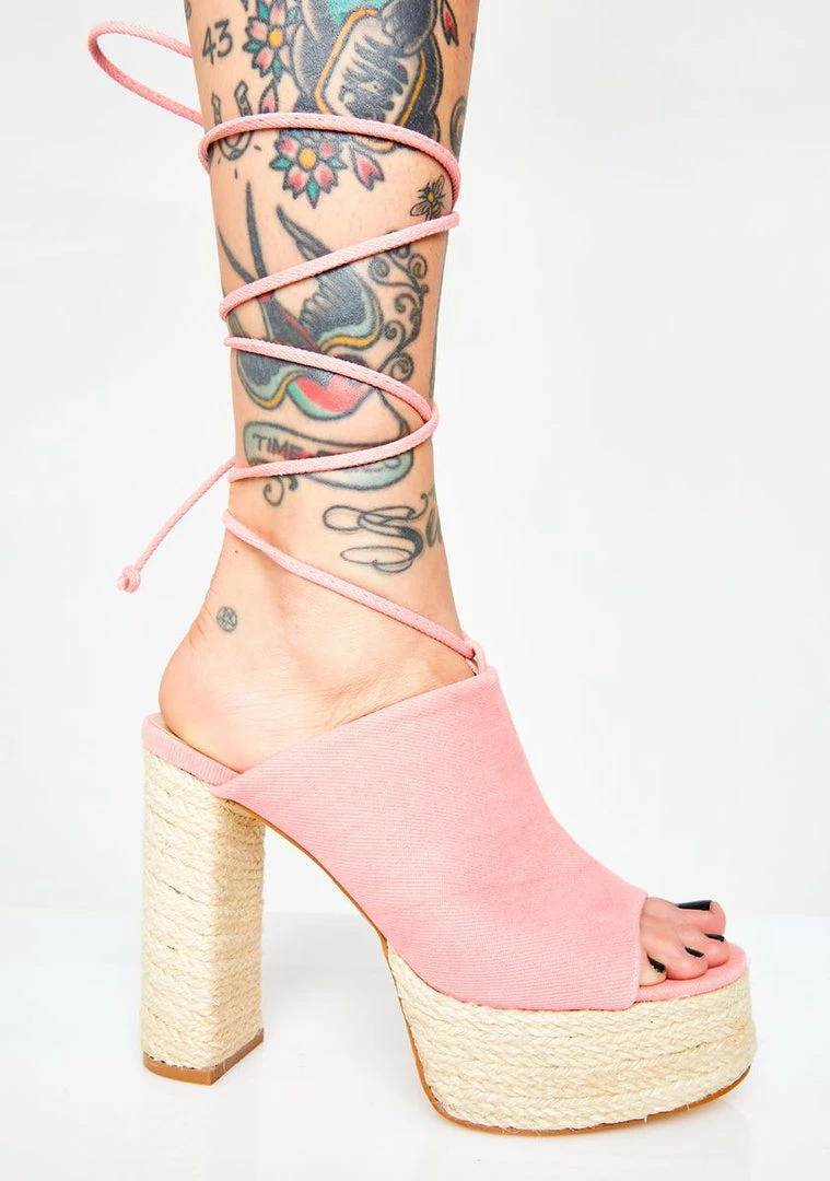 Discount β€οΈ Public Desire Imogen Lace Up π Heels β 2 Public Desire Imogen Lace Up Heels