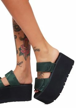 Public Desire Tyra Velcro Strap Platforms