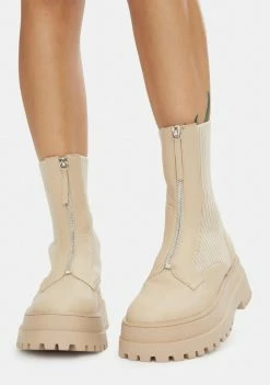 Public Desire Code Sock Booties Boots & Booties