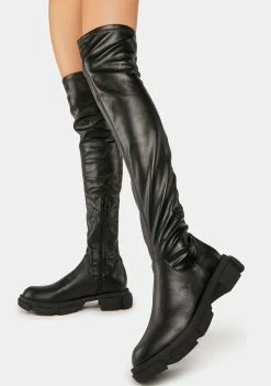 Public Desire Thigh High Boots Junya Knee High Boots
