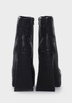 Public Desire Rumour Rhinestone Boots Heeled Boots