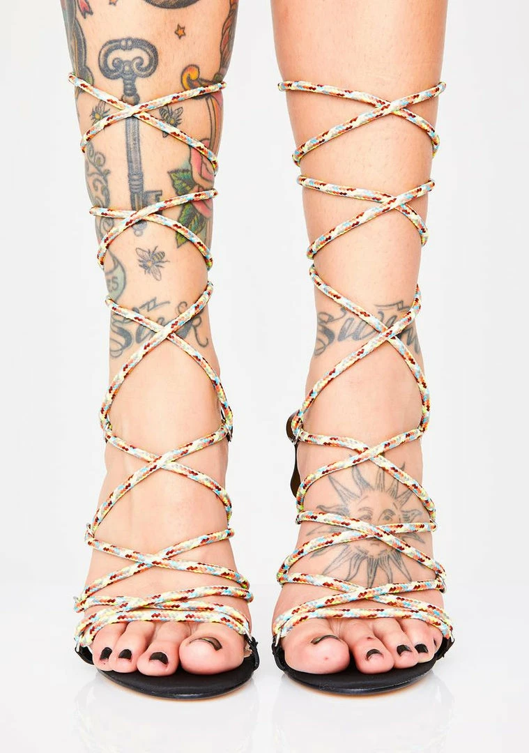 Deals ๐ Public Desire Playa Lace Up ๐ Heels โจ 3 Public Desire Playa Lace Up Heels