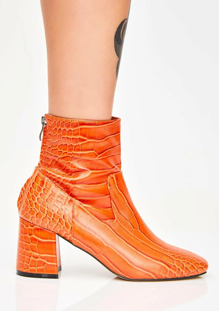 Promo ๐ Public Desire Radio Crocodile Booties ๐ฅพ Boots & Booties ๐ 3 Public Desire Radio Crocodile Booties Boots & Booties
