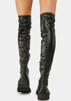 Public Desire Thigh High Boots Junya Knee High Boots
