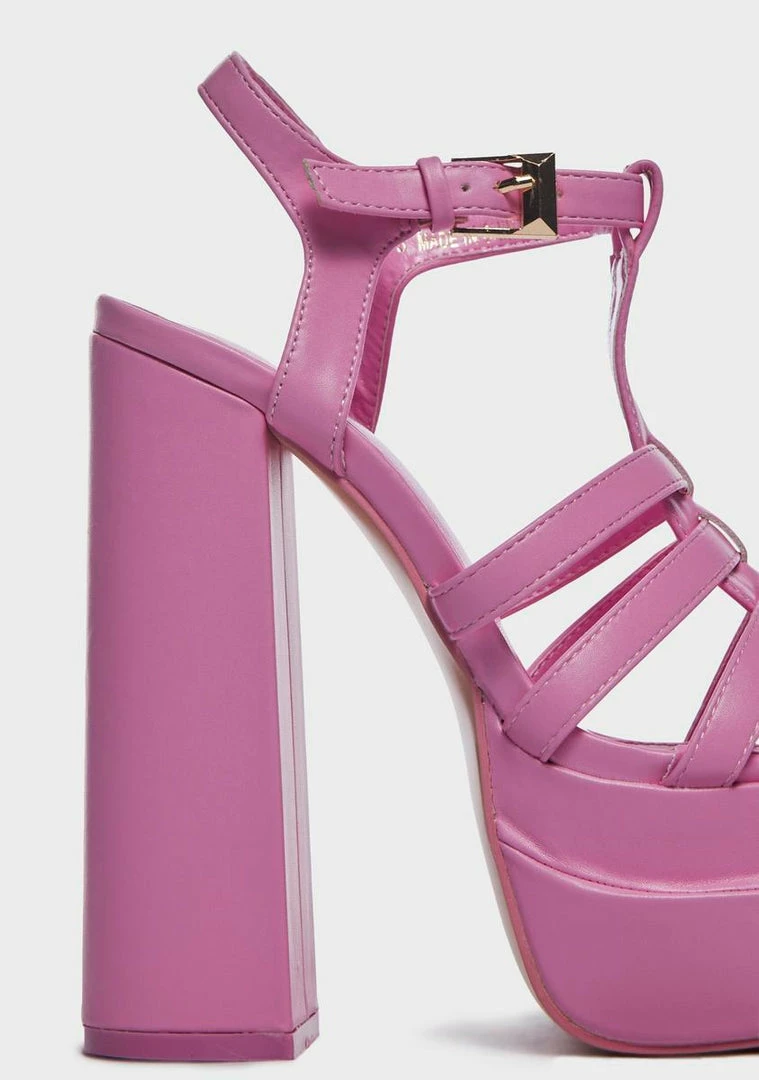 Promo ⌛ Public Desire Pink Denver Platform 👠 Heels 💯 2 Public Desire Pink Denver Platform Heels