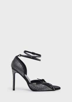 Public Desire Glitch Diamante Detail Heels Pointed Toe Heels