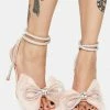 Public Desire Sugarcoat Diamante Bow Heels