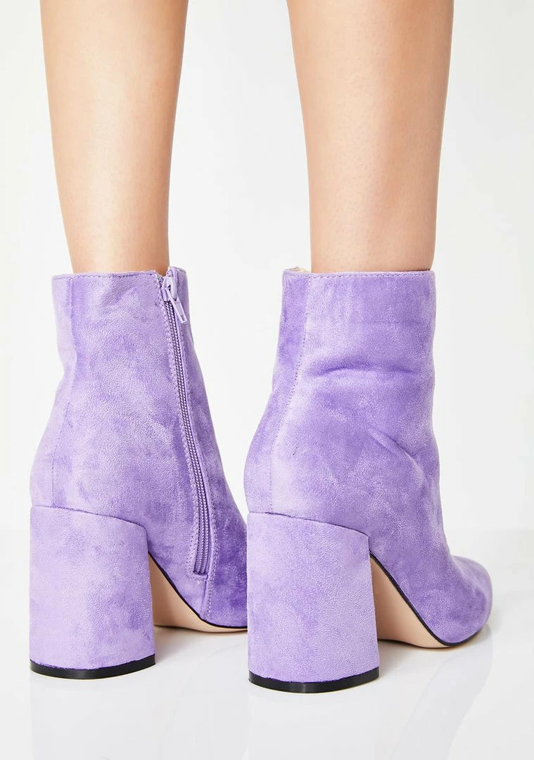 Deals 🎁 Public Desire Lilac Alpha Pointed Ankle 🥾 Boots 🥾 Boots & Booties 💯 4 Public Desire Lilac Alpha Pointed Ankle Boots Boots & Booties