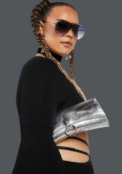 Public Desire Crossbody Bags Silver The Kemi Crossbody Bag