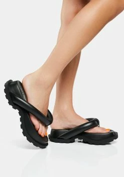 Public Desire State Chunky Sole Thong Sandals Slides