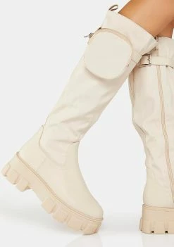 Public Desire Showing Up Cargo Boots