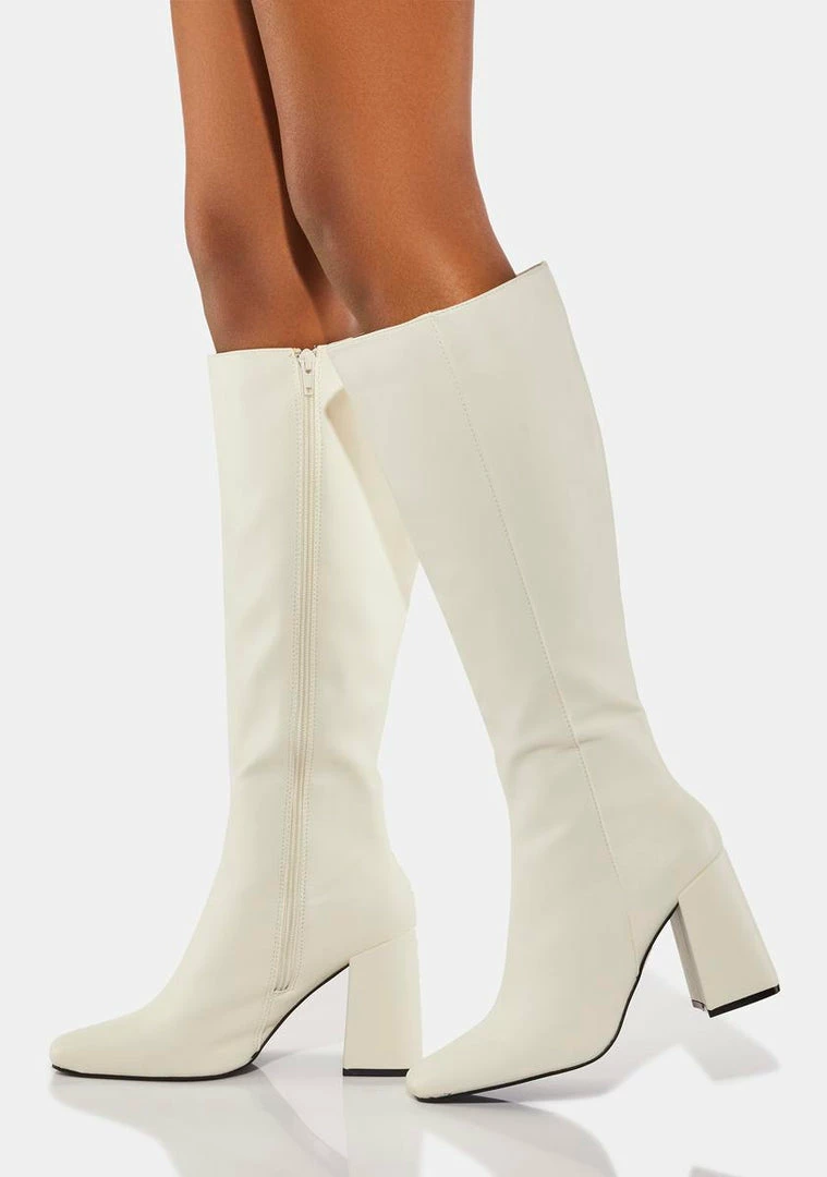 Promo 🔔 Public Desire Apology Vegan Leather Knee High 🥾 Boots Heeled 🥾 Boots 🎁 1 Public Desire Apology Vegan Leather Knee High Boots Heeled Boots