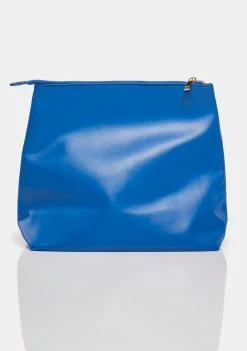 Public Desire Clutches Cobalt The Aria Slouchy Clutch Bag