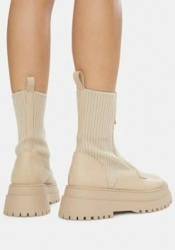 Public Desire Code Sock Booties Boots & Booties