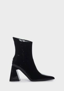 Public Desire Black Kenzie Heeled Boots
