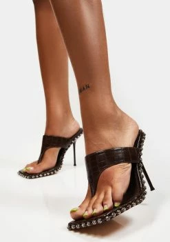 Public Desire Choc Carina Heels