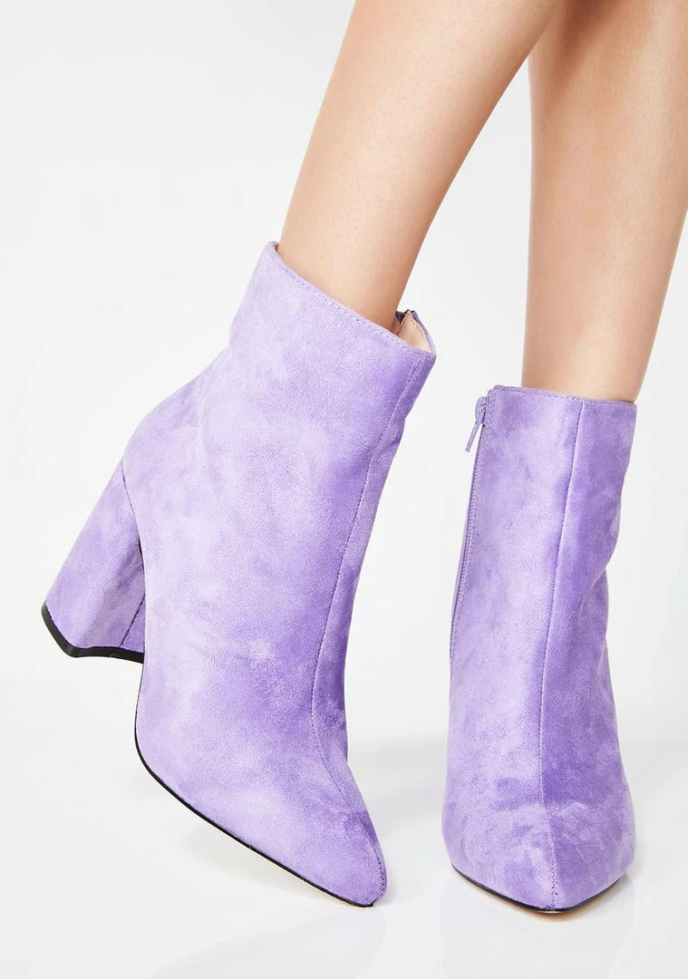 Deals 🎁 Public Desire Lilac Alpha Pointed Ankle 🥾 Boots 🥾 Boots & Booties 💯 5 Public Desire Lilac Alpha Pointed Ankle Boots Boots & Booties
