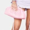 Public Desire Bags & Wallets Project Pink Weave Clutch Bag