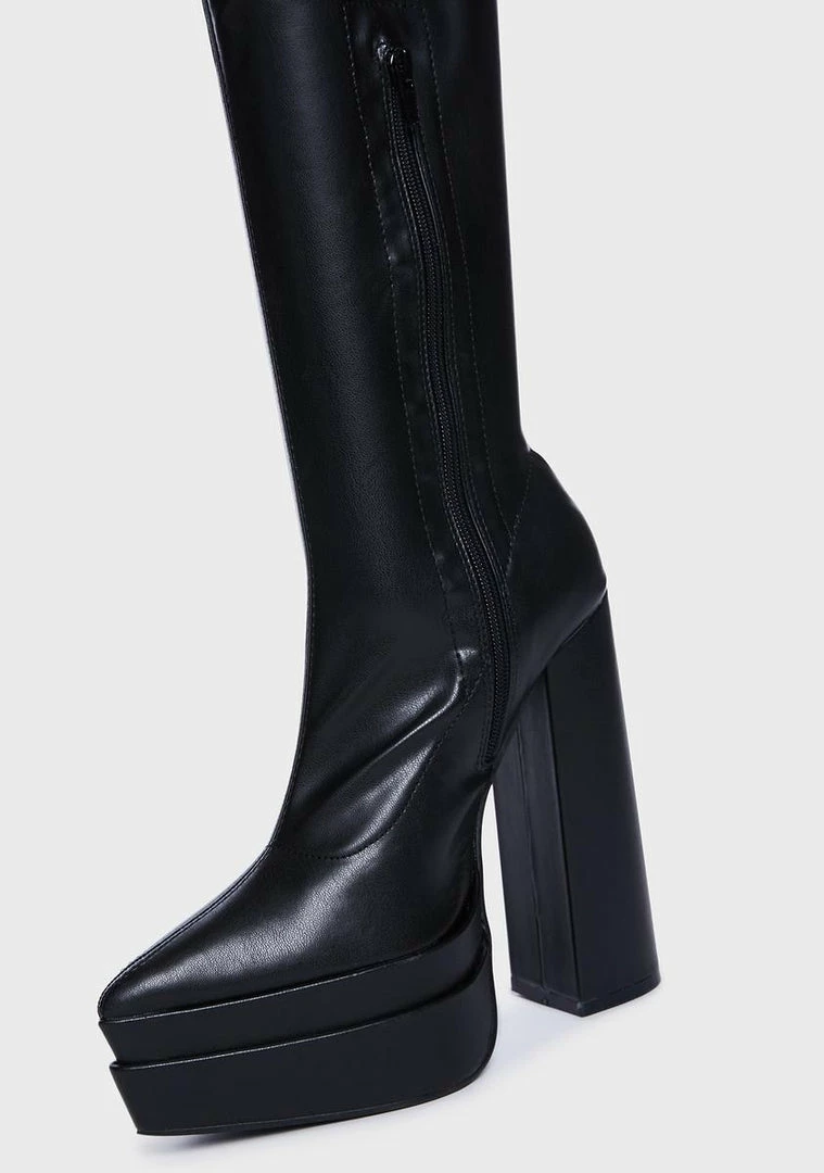 Brand new 😉 Public Desire Platform 🥾 Boots End Game Platform Knee High 🥾 Boots 🔥 3 Public Desire Platform Boots End Game Platform Knee High Boots