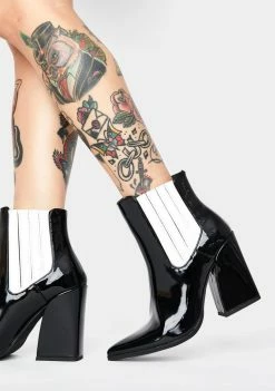 Public Desire Patent Brianna Ankle Boots