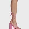 Public Desire Pink Glow Girl Block Heels