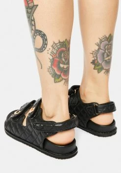 Public Desire Sandals Noir Carmen Slides