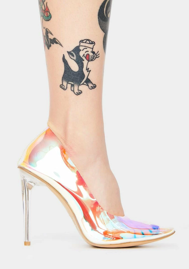 Best Sale โ Public Desire Iridescent Drank Stiletto ๐ Heels ๐ฅ 2 Public Desire Iridescent Drank Stiletto Heels