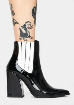 Public Desire Patent Brianna Ankle Boots