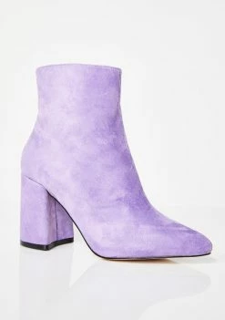 Public Desire Lilac Alpha Pointed Ankle Boots Boots & Booties