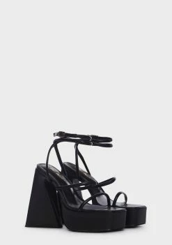 Public Desire Wide Fit Pierce Block Heels
