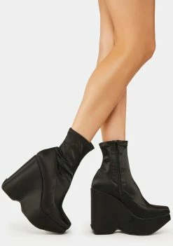 Public Desire Versus Wedge Boots Heeled Boots