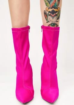 Public Desire Danger Sock Fit Ankle Boots Boots & Booties