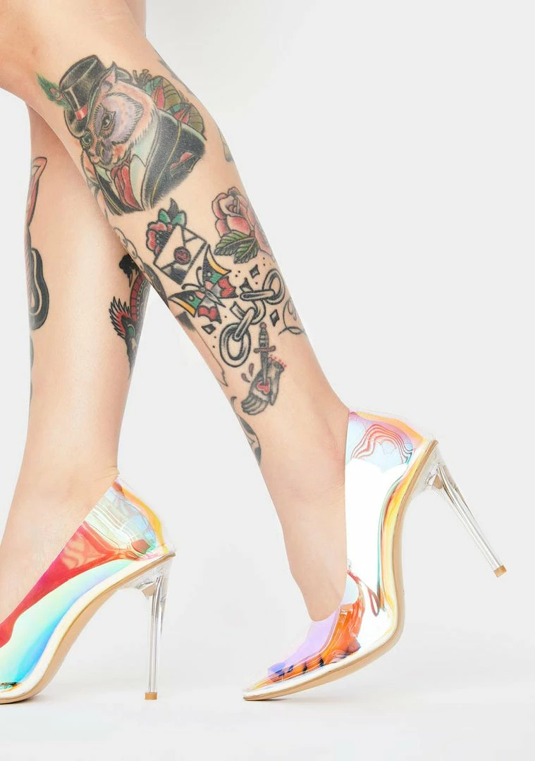 Best Sale โ Public Desire Iridescent Drank Stiletto ๐ Heels ๐ฅ 1 Public Desire Iridescent Drank Stiletto Heels