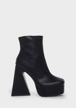 Public Desire Rumour Rhinestone Boots Heeled Boots