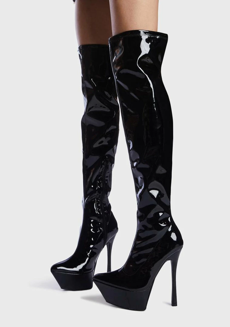 Promo ๐ Public Desire Trixie Knee High ๐ฅพ Boots ๐ 5 Public Desire Trixie Knee High Boots