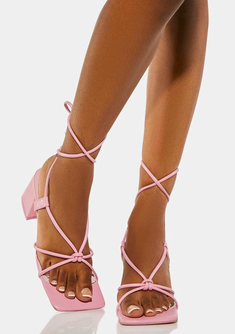 Coupon 🌟 Public Desire Pink Aloha Block 👠 Heels ✨ 1 Public Desire Pink Aloha Block Heels