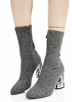 Public Desire Nova Crushed Metal Boots Boots & Booties